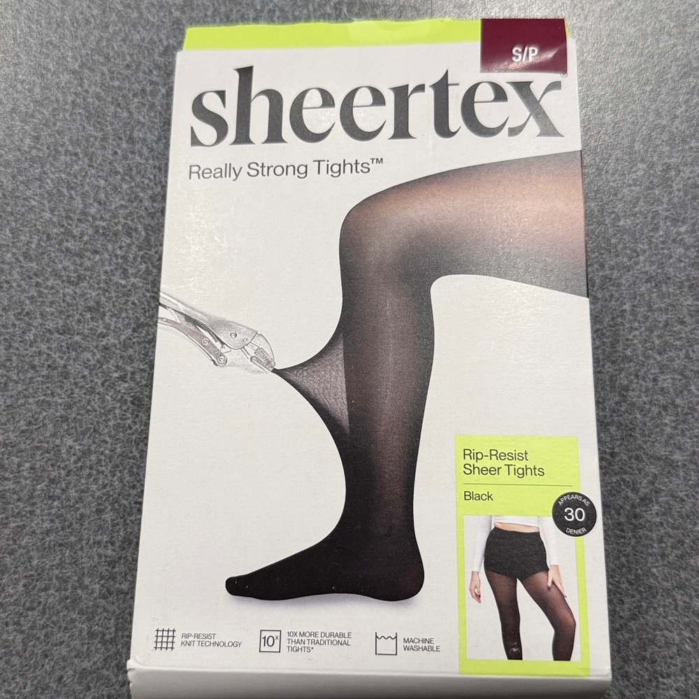 Sheertex Classic Sheer Rip-Resist Sheer Tights NWT Size Small/P - Picture 5 of 9